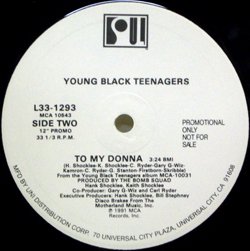 画像1: YOUNG BLACK TEENAGERS /TO MY DONNA [PROMO 12"]