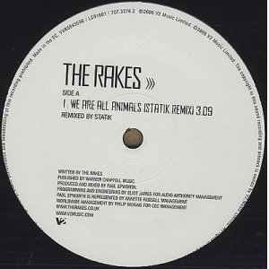 画像: RAKES /WE ARE ALL ANIMALS [12"]