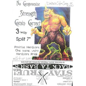 画像: COMIN CORRECT + NO COMPROMISED + STRENGTH /3 WAY SPLIT [LTD 7"]