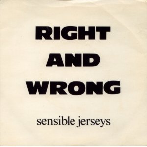 画像: SENSIBLE JERSEYS / RIGHT AND WRONG [7"] 