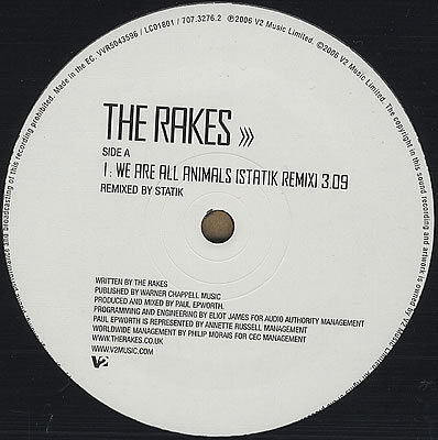 画像1: RAKES /WE ARE ALL ANIMALS [12"]