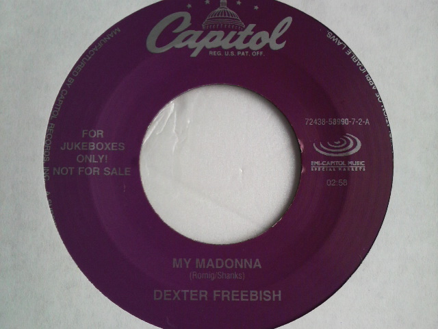 画像1: DEXTER FREEBISH /MY MADONNA [JUKEBOX 7"]