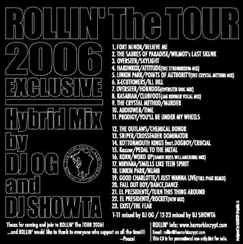 画像: DJ OG AND DJ SHOWTA /CRYPT PRESENTS ROLLIN' THE TOUR '06 [CDR]